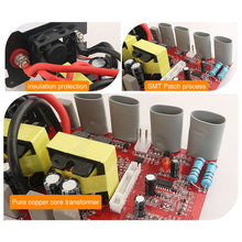 Load image into Gallery viewer, Carmaer 12V to 220V 3000W Intelligent Fan Car Double Digital Display Inverter Household Power Converter, 12V to 220V 3000W