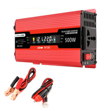 Load image into Gallery viewer, Carmaer US Plug 12V to 110V 500W Car LCD Display Inverter Household Power Converter, US Plug 12V to 110V 500W