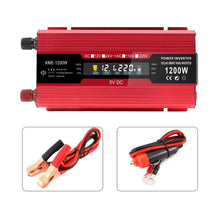 Load image into Gallery viewer, Carmaer Universal 12V to 220V 1200W Car LCD Display Inverter Household Power Converter, Universal 12V to 220V 1200W