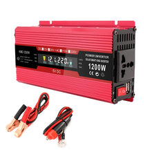 Load image into Gallery viewer, Carmaer Universal 24V to 220V 1200W Car LCD Display Inverter Household Power Converter, Universal 24V to 220V 1200W