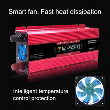 Load image into Gallery viewer, Carmaer Universal 24V to 220V 1200W Car LCD Display Inverter Household Power Converter, Universal 24V to 220V 1200W