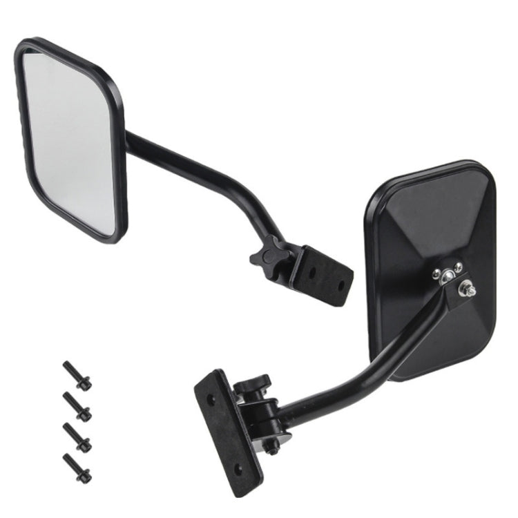 SF-JP-003 Pair  Car Side Door Rearview Mirror Adjustable Shape Angle Lens Blind Spot Exterior Mirror for Jeep Wrangler, SF-JP-003