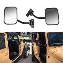 Load image into Gallery viewer, SF-JP-003 Pair  Car Side Door Rearview Mirror Adjustable Shape Angle Lens Blind Spot Exterior Mirror for Jeep Wrangler, SF-JP-003