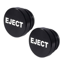 Load image into Gallery viewer, 2 PCS Car / Motorcycle EJECT Letter Metal Cigarette Lighter Dust Cover, EJECT (Black), EJECT (Red)