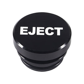 2 PCS Car / Motorcycle EJECT Letter Metal Cigarette Lighter Dust Cover, EJECT (Black), EJECT (Red)