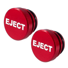 Load image into Gallery viewer, 2 PCS Car / Motorcycle EJECT Letter Metal Cigarette Lighter Dust Cover, EJECT (Black), EJECT (Red)