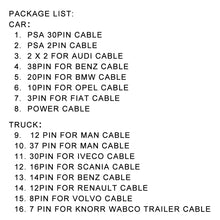 Load image into Gallery viewer, Truck / Car 16 in 1 Conversion Cable Set, 16 in 1 Truck / Car Conversion Cable