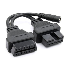 Load image into Gallery viewer, 12Pin to 16Pin Car OBD2 Conversion Cable OBDII Diagnostic Adapter Cable for Mitsubishi, 12Pin to 16Pin for Mitsubishi