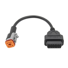 Load image into Gallery viewer, 6Pin Motorcycles OBD2 Conversion Cable OBDII Diagnostic Adapter Cable for Harley Davidson, 6Pin