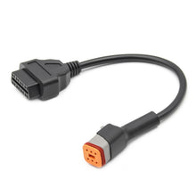 Load image into Gallery viewer, 6Pin Motorcycles OBD2 Conversion Cable OBDII Diagnostic Adapter Cable for Harley Davidson, 6Pin