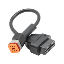 Load image into Gallery viewer, 6Pin Motorcycles OBD2 Conversion Cable OBDII Diagnostic Adapter Cable for Harley Davidson, 6Pin