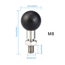 Load image into Gallery viewer, WUPP PJ-416A1 YF-213 Motorcycle Rearview Mirror Mount M8 Bracket Fixed Ball Head, M8