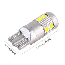 Load image into Gallery viewer, 4 PCS T10 DC12V / 2W Car Clearance Light 9LEDs SMD-3030 Lamp Beads , 9LEDs SMD-3030 (White Light)