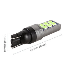 Load image into Gallery viewer, 4 PCS T10 DC12V / 4W Car Clearance Light 12LEDs SMD-3030 Lamp Beads, 12LEDs SMD-3030 (Ice Blue Light), 12LEDs SMD-3030 (Blue Light), 12LEDs SMD-3030 (Pink Light), 12LEDs SMD-3030 (Green Light), 12LEDs SMD-3030 (Red Light), 12LEDs SMD-3030 (White Light)...