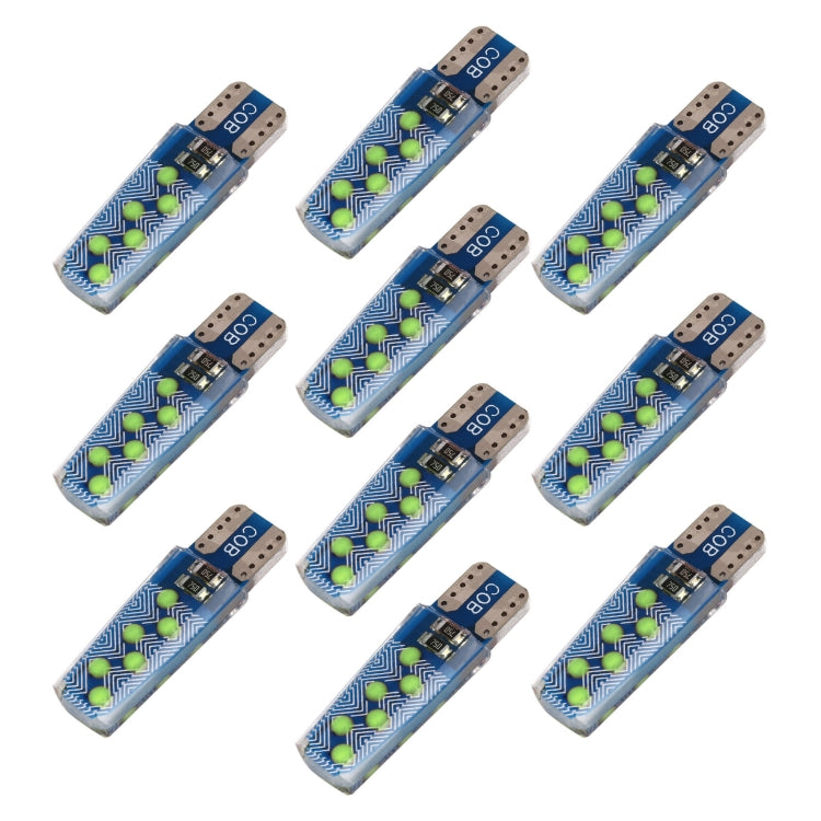 10 PCS T10 DC12V / 1.2W Car Clearance Light 12LEDs COB Lamp Beads, 12LEDs COB (Ice Blue Light), 12LEDs COB (Blue Light), 12LEDs COB (Pink Light), 12LEDs COB (Green Light), 12LEDs COB (Red Light), 12LEDs COB (White Light), 12LEDs COB (Yellow Light)