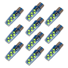 Load image into Gallery viewer, 10 PCS T10 DC12V / 1.2W Car Clearance Light 12LEDs COB Lamp Beads, 12LEDs COB (Ice Blue Light), 12LEDs COB (Blue Light), 12LEDs COB (Pink Light), 12LEDs COB (Green Light), 12LEDs COB (Red Light), 12LEDs COB (White Light), 12LEDs COB (Yellow Light)