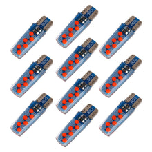 Load image into Gallery viewer, 10 PCS T10 DC12V / 1.2W Car Clearance Light 12LEDs COB Lamp Beads, 12LEDs COB (Ice Blue Light), 12LEDs COB (Blue Light), 12LEDs COB (Pink Light), 12LEDs COB (Green Light), 12LEDs COB (Red Light), 12LEDs COB (White Light), 12LEDs COB (Yellow Light)
