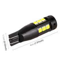 Load image into Gallery viewer, 2 PCS T10 DC12V / 6.5W Car Clearance Light 15LEDs SMD-3030 Lamp Beads, 15LEDs SMD-3030 (White Light), 15LEDs SMD-3030 (Yellow Light), 15LEDs SMD-3030 (Ice Blue Light), 15LEDs SMD-3030 (Blue Light), 15LEDs SMD-3030 (Pink Light)                          ...