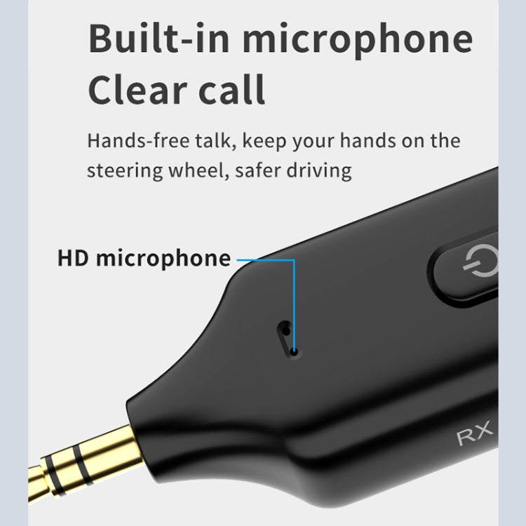 A60 3 in 1 Car Bluetooth Receiver Transmitter 3.5AUX Hands-free Call, A60