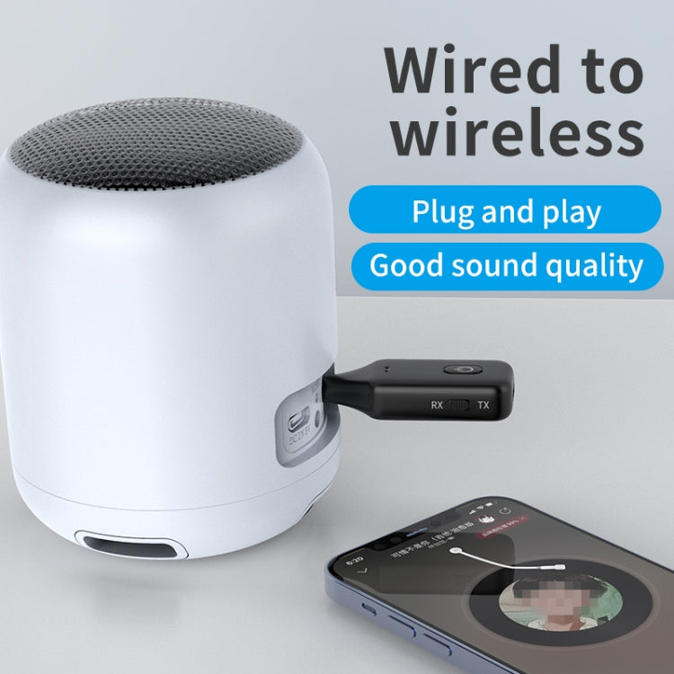 A60 3 in 1 Car Bluetooth Receiver Transmitter 3.5AUX Hands-free Call, A60