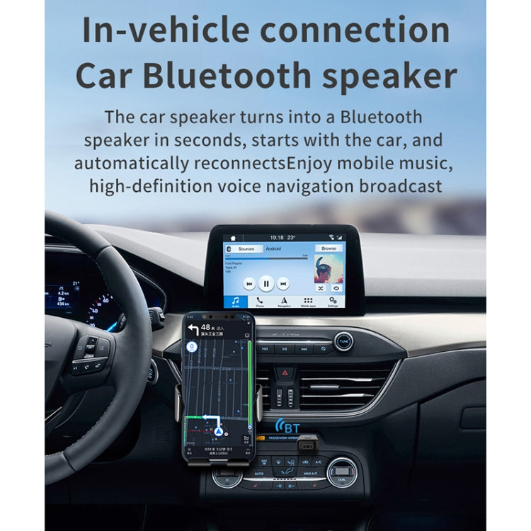 A60 3 in 1 Car Bluetooth Receiver Transmitter 3.5AUX Hands-free Call, A60