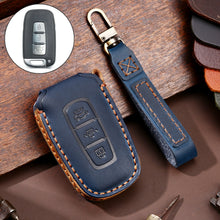 Load image into Gallery viewer, Hallmo Car Cowhide Leather Key Protective Cover Key Case for KIA K2 / K3 / K5 3-button, For KIA K2 / K3 / K5 3-button