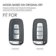 Load image into Gallery viewer, Hallmo Car Cowhide Leather Key Protective Cover Key Case for KIA K2 / K3 / K5 3-button, For KIA K2 / K3 / K5 3-button