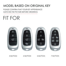 Load image into Gallery viewer, Hallmo Car Cowhide Leather Key Protective Cover Key Case for Hyundai 3-button, For Hyundai 3-button