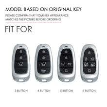 Load image into Gallery viewer, Hallmo Car Cowhide Leather Key Protective Cover Key Case for Hyundai 6-button, For Hyundai 6-button