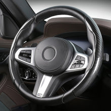 Load image into Gallery viewer, Car Universal Carbon Fiber Steering Wheel Cover
