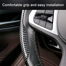 Load image into Gallery viewer, Car Universal Carbon Fiber Steering Wheel Cover