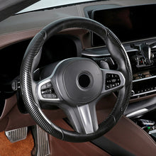 Load image into Gallery viewer, Car Universal Carbon Fiber Steering Wheel Cover