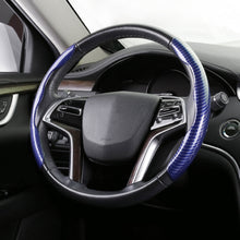 Load image into Gallery viewer, Car Universal Carbon Fiber Steering Wheel Cover