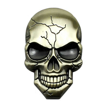 Load image into Gallery viewer, Three-dimensional Devil Skull Metal Car Sticker, Bronze, Silver Grey, Titanium Color