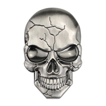 Load image into Gallery viewer, Three-dimensional Devil Skull Metal Car Sticker, Bronze, Silver Grey, Titanium Color