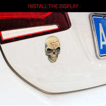 Load image into Gallery viewer, Three-dimensional Devil Skull Metal Car Sticker, Bronze, Silver Grey, Titanium Color