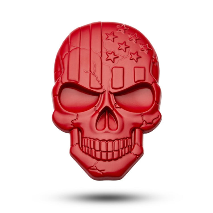 Three-dimensional Devil Skull Metal Plating Car Sticker, Silver, Black, Gun Metal, Plating Bronze, Red