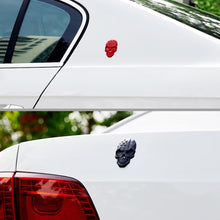 Load image into Gallery viewer, Three-dimensional Devil Skull Metal Plating Car Sticker, Silver, Black, Gun Metal, Plating Bronze, Red