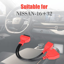 Load image into Gallery viewer, 16 + 32 Pin External Thread to OBD2 Extension Cable for Nissan Sylphy, For Nissan Sylphy