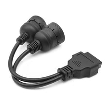 Load image into Gallery viewer, J1708 J1939 6Pin 9Pin to OBD2 16Pin Female Car Diagnostic Adapter Cable, 6Pin 9Pin to OBD2