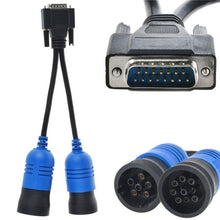 Load image into Gallery viewer, For Nexiq Pn 405048 6 and 9Pin Y Deutsch Cummins Adapter Truck Diagnose Cable, Truck Diagnose Cable
