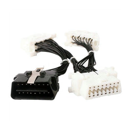 ELM327 OBD2 16Pin Male to 3 Female Car Diagnostic Cable, 16Pin Male to 3 Female