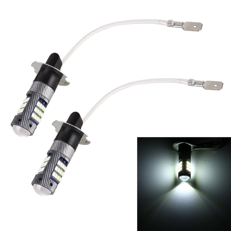 1 Pair H3 DC12V / 5W Car LED Fog Light with 42LEDs SMD-2016 Lamp Beads, H3 (Yellow Light), H3 (White Light)