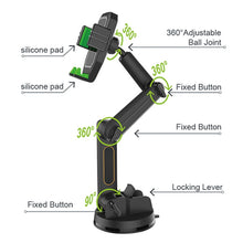 Load image into Gallery viewer, Truck Suction Cup Mobile Phone Holder, Suction Cup Mobile Phone Holder