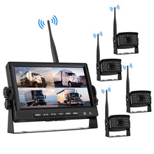 Load image into Gallery viewer, 7 inch Car Digital Wireless Rear-view Split-screen Monitor Four Record, Four Record