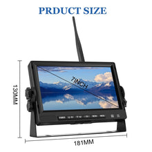 Load image into Gallery viewer, 7 inch Car Digital Wireless Rear-view Split-screen Monitor Four Record, Four Record