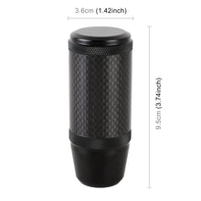 Load image into Gallery viewer, Universal Car Carbon Fiber Metal Gear Shift Knob, Carbon Fiber Metal