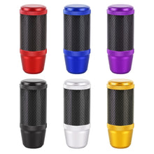 Load image into Gallery viewer, Universal Car Carbon Fiber Metal Gear Shift Knob, Carbon Fiber Metal