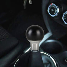 Load image into Gallery viewer, Universal Car Small Round Ball Resin + Carbon Fiber Metal Gear Shift Knob, Small Round Ball (Black), Small Round Ball (White)