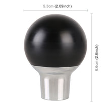 Load image into Gallery viewer, Universal Car Small Round Ball Resin + Carbon Fiber Metal Gear Shift Knob, Small Round Ball (Black), Small Round Ball (White)